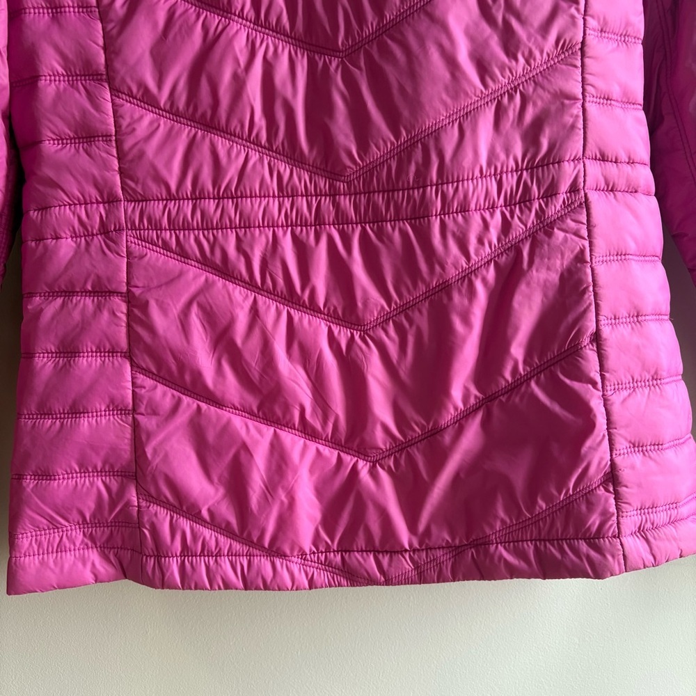 Guess pink quilted puffer jacket Women’s size Small - Picture 8 of 13